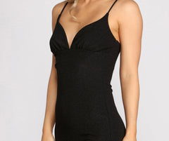 Twinkling Delight Glitter Mini Dress