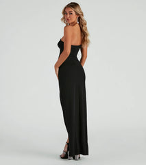 Joules Formal One-Shoulder Crepe Dress