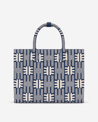 FEI Jacquard Knit Medium Tote Bag - Navy